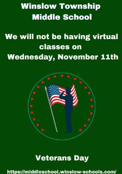 Veterans Day (No Virtual Classes)